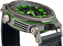 SYNCHRO R Green Skeleton Automatic